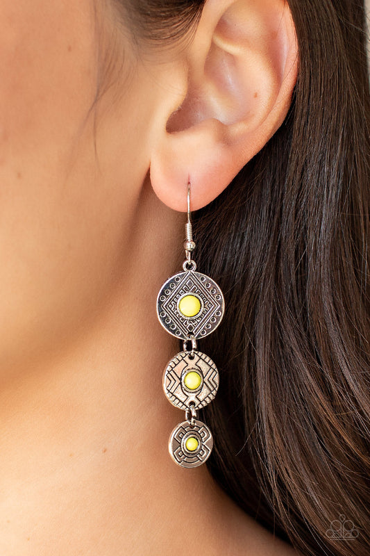 Totem Temptress Yellow Earrings