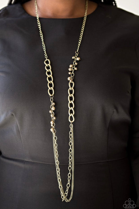 Mega Megacity Brass Necklace Paparazzi