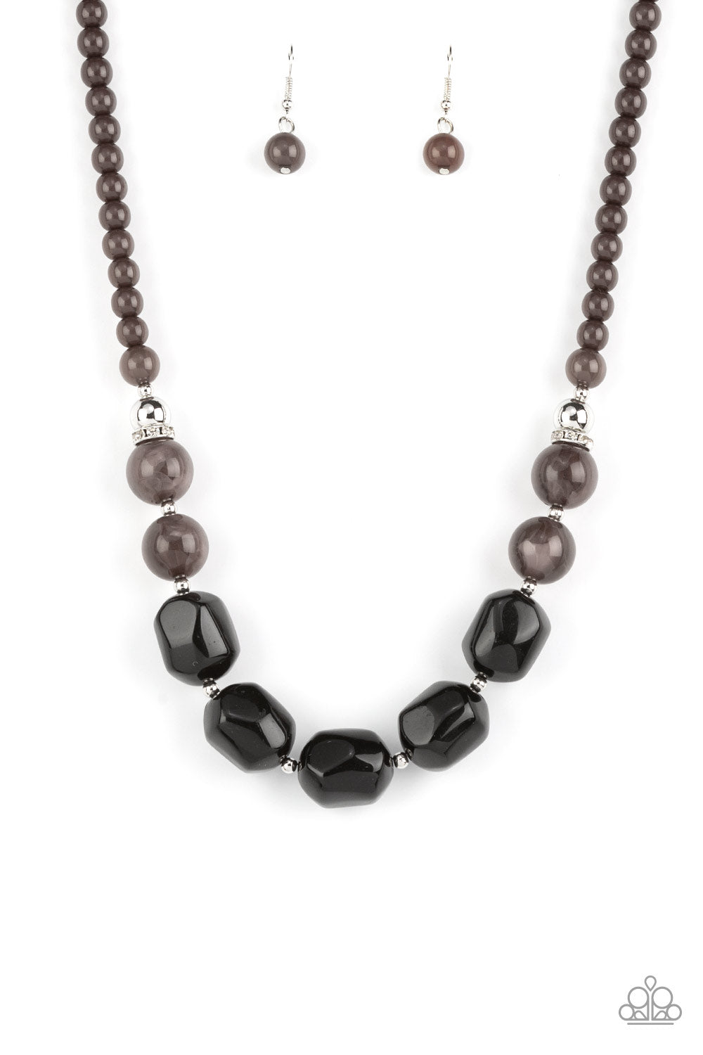 Ten Out of TENACIOUS Black Necklace Paparazzi