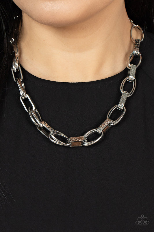 Motley In Motion Silver Necklace