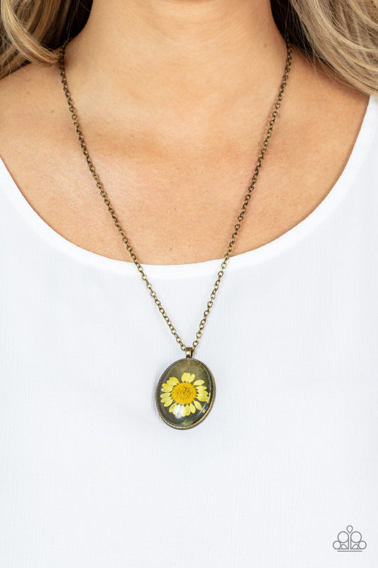 Prairie Passion Yellow Necklace Paparazzi