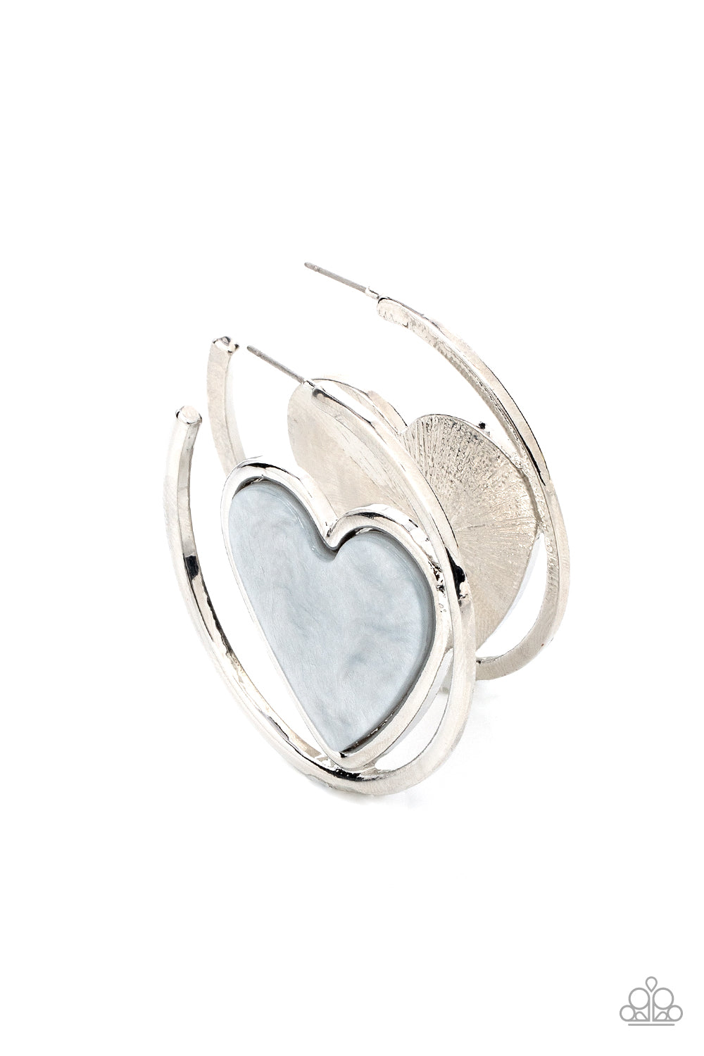 Smitten with You Silver Hoop Earrings