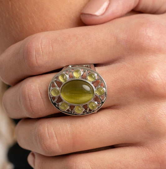 Sunny Solstice Green Ring