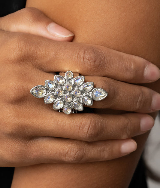 Combustible Iridescence White Ring