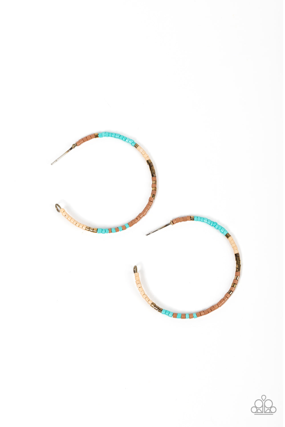 Joshua Tree Tourist Brass Hoop Earrings Paparazzi