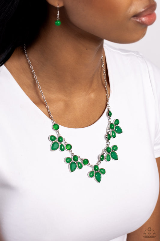 FROND-Runner Fashion Green Necklace