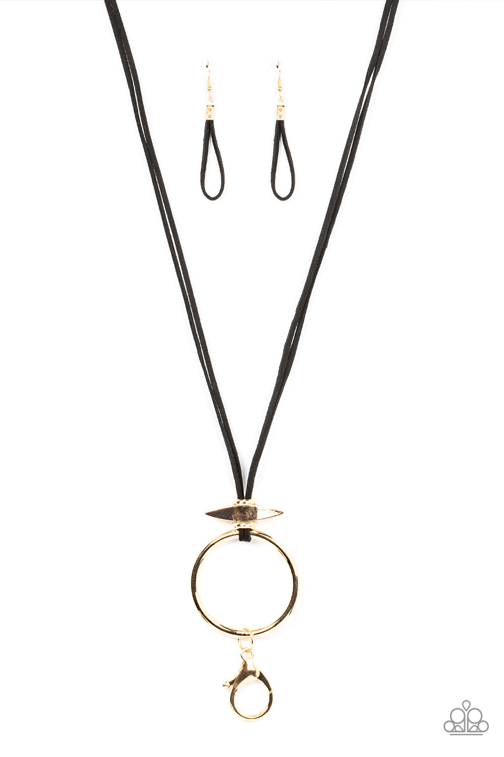 Noticeably Nomad Gold Lanyard Necklace Paparazzi