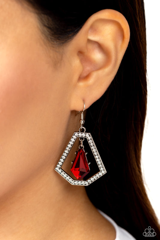 Poshly Photogenic Red Earrings Paparazzi
