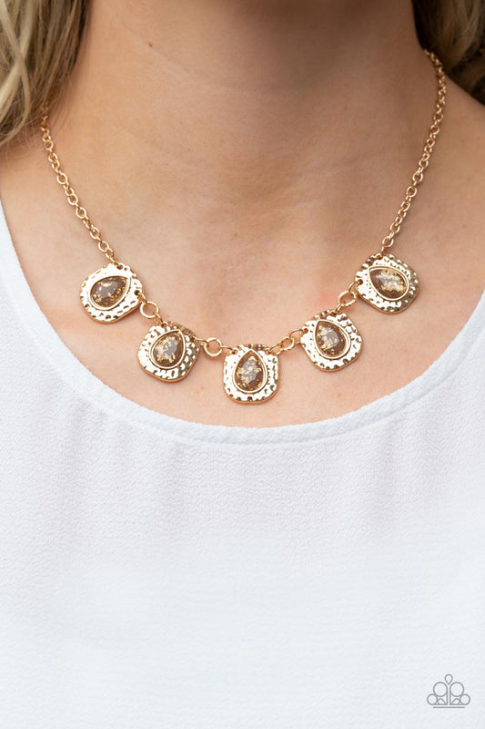 Mayan Masterpiece Brown Necklace Paparazzi