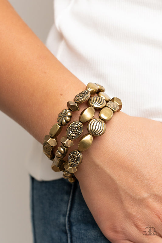 Charmingly Cottagecore Brass Bracelet Paparazzi