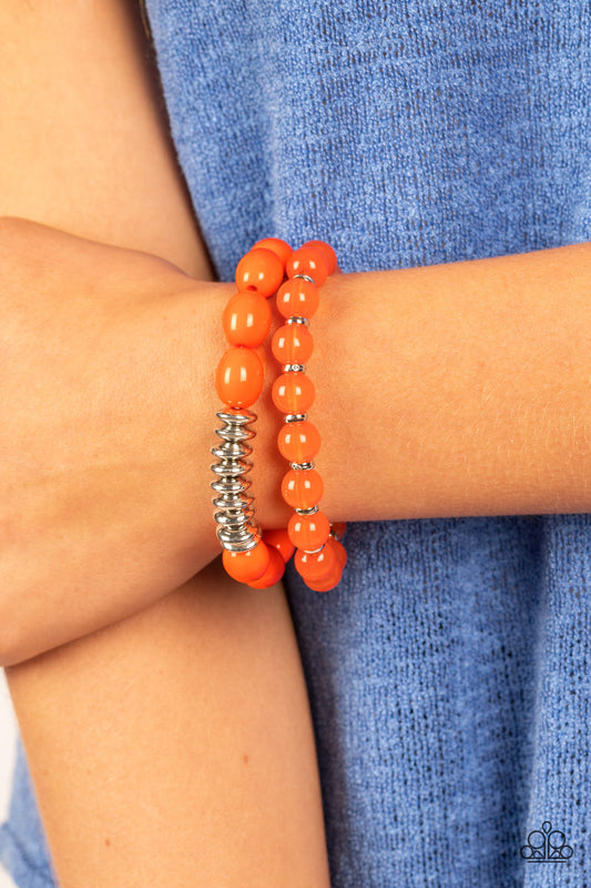 La Vida Vacation Orange Bracelet