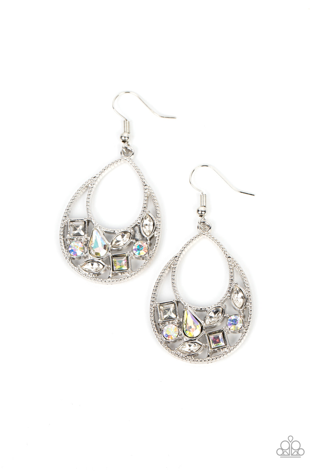 Regal Recreation White Earrings Paparazzi