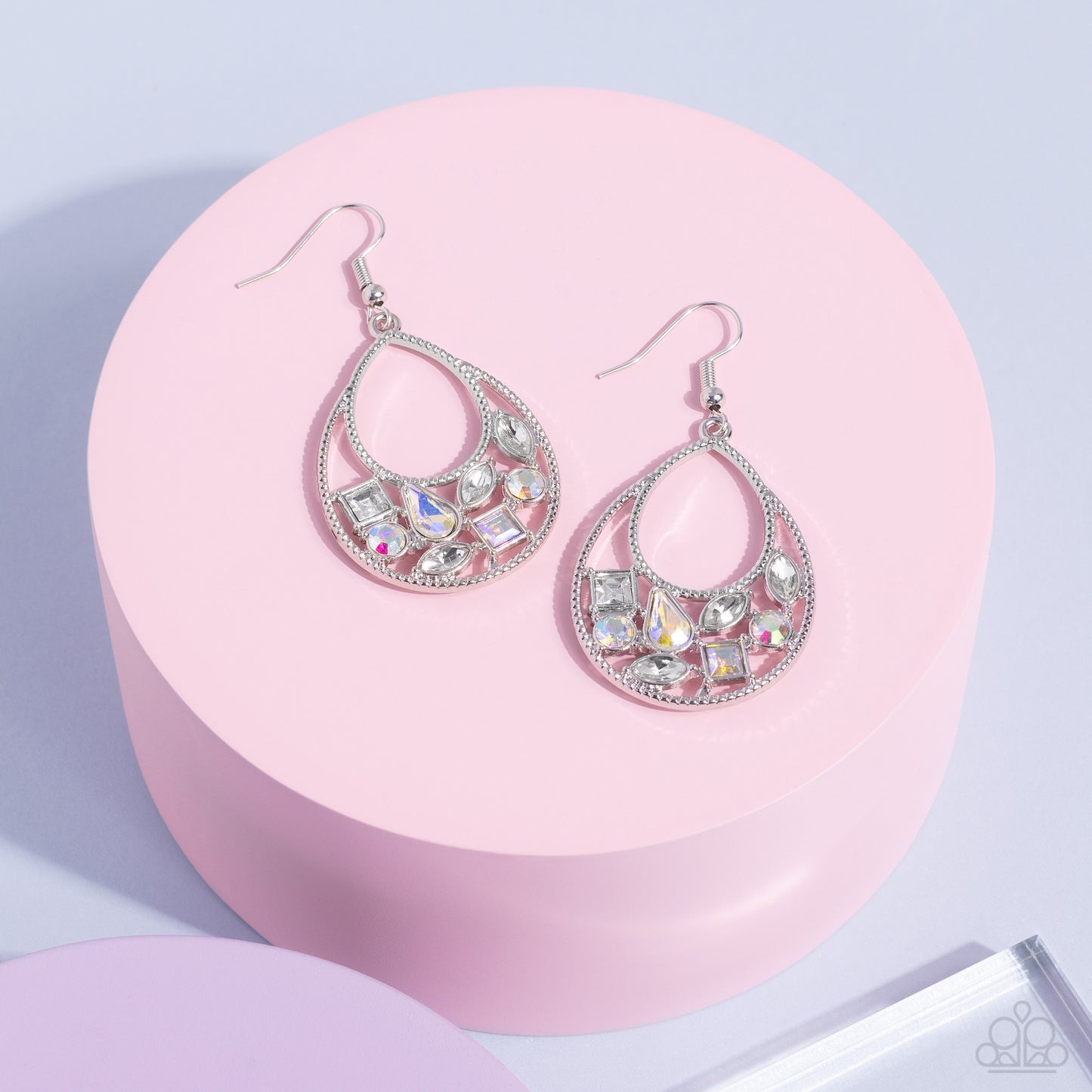 Regal Recreation White Earrings Paparazzi