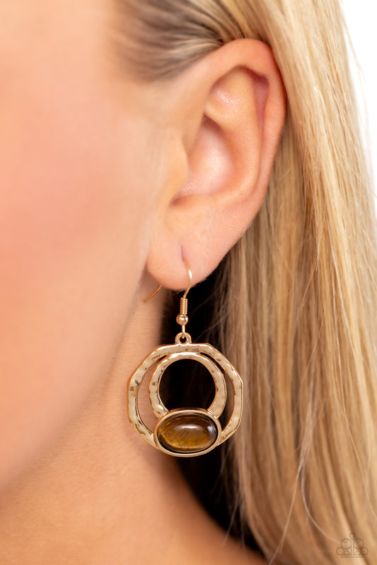 Terrestrial Retreat Brown Earrings