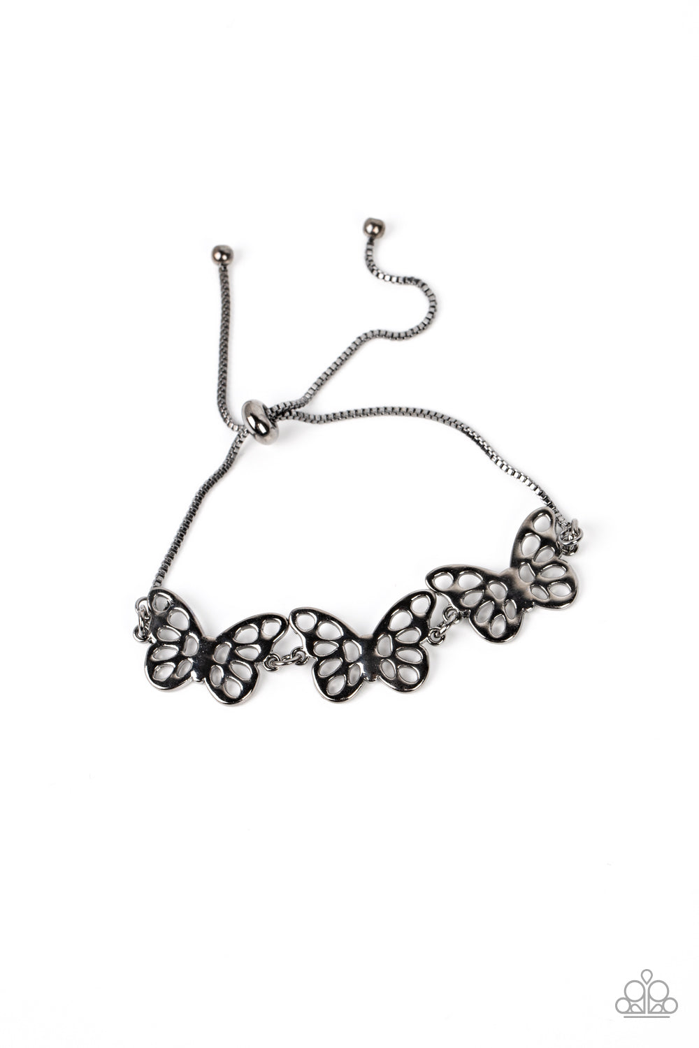 Put a WING on It Black Bracelet