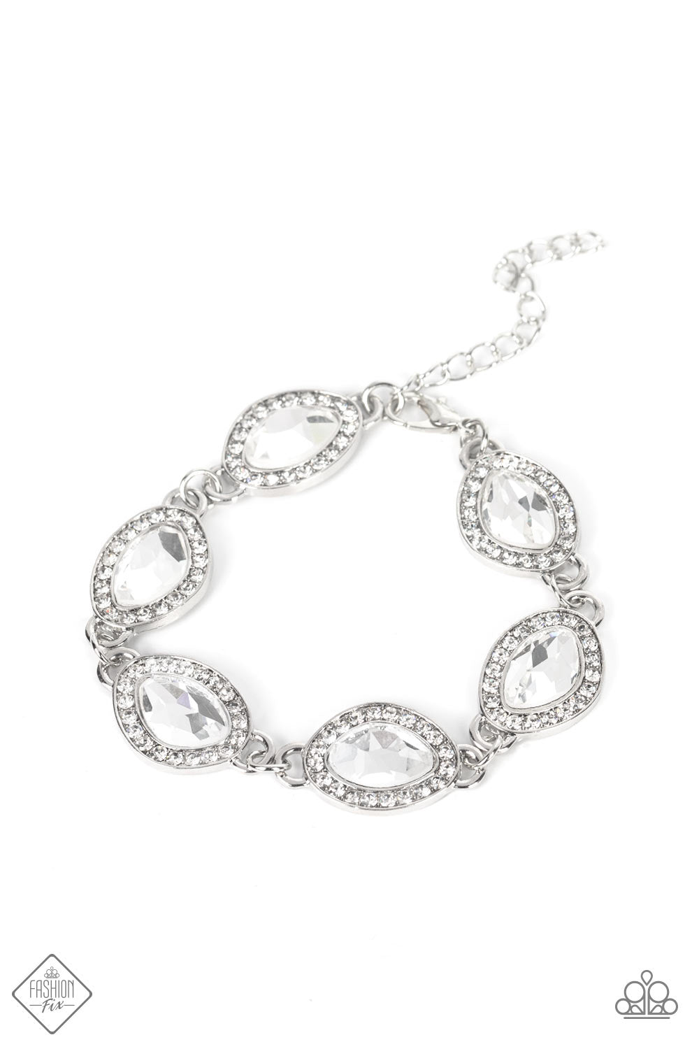 Next-Level Sparkle White Bracelet Paparazzi