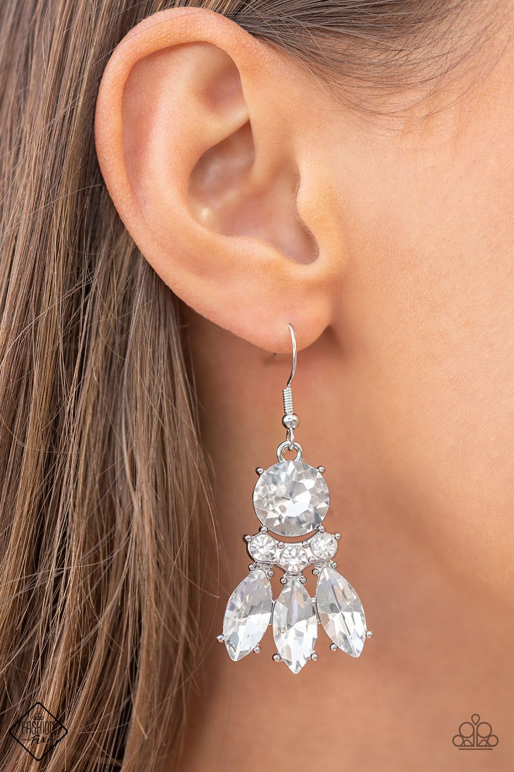 To Have and to SPARKLE White Earrings