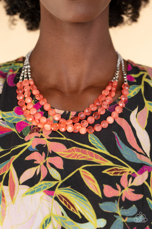 Pacific Picnic Orange Necklace