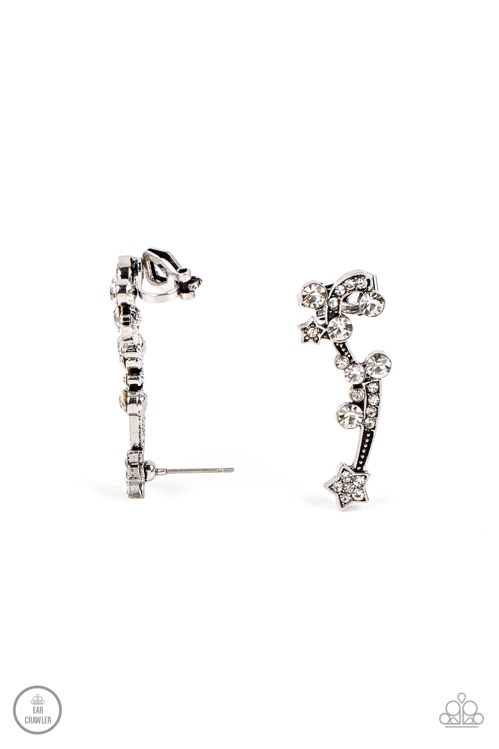Astral Anthem White Earrings Paparazzi