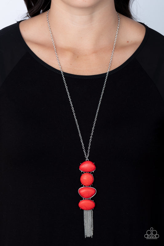 Hidden Lagoon Red Necklace