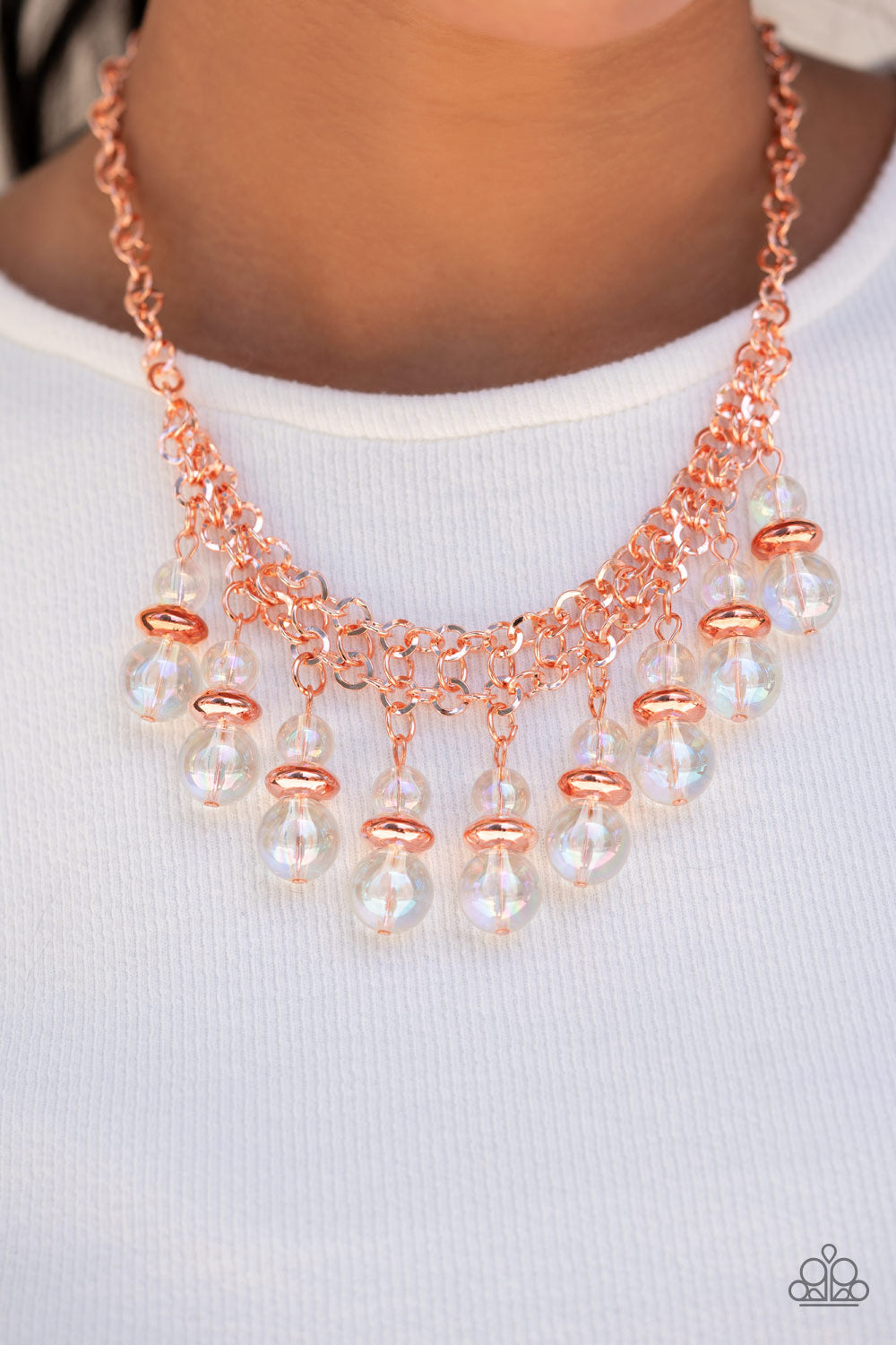 Deep Space Diva Copper
Necklace Paparazzi