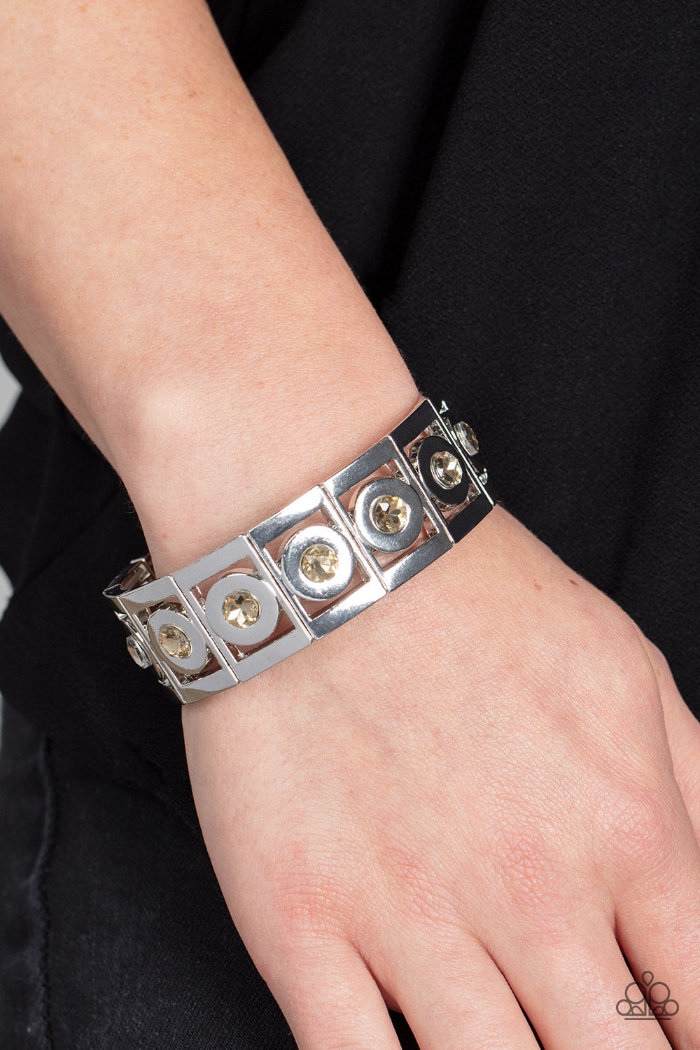 Stretch of Drama Brown Bracelet
