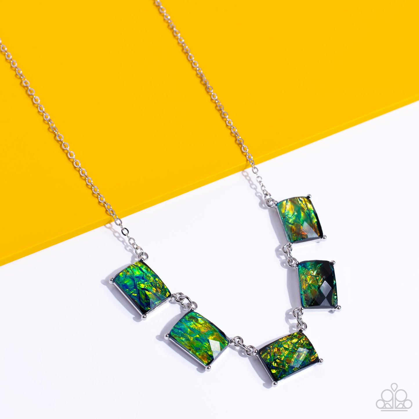 Opalescent Oblivion Green Necklace