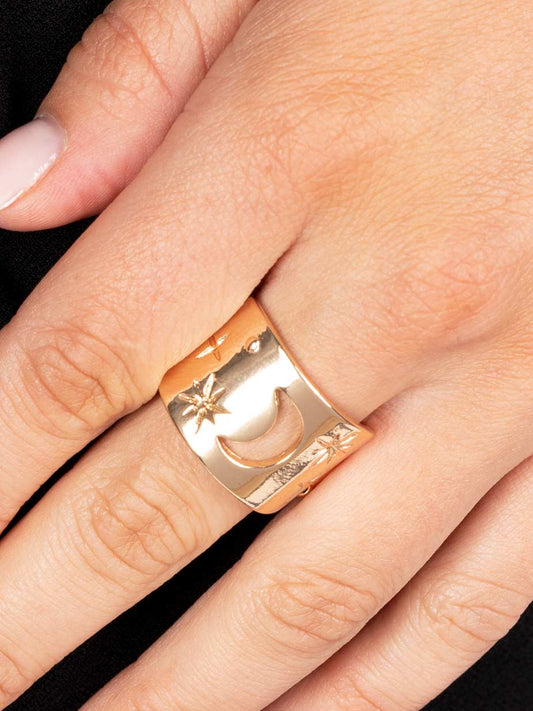 Lunar Levels Gold Ring