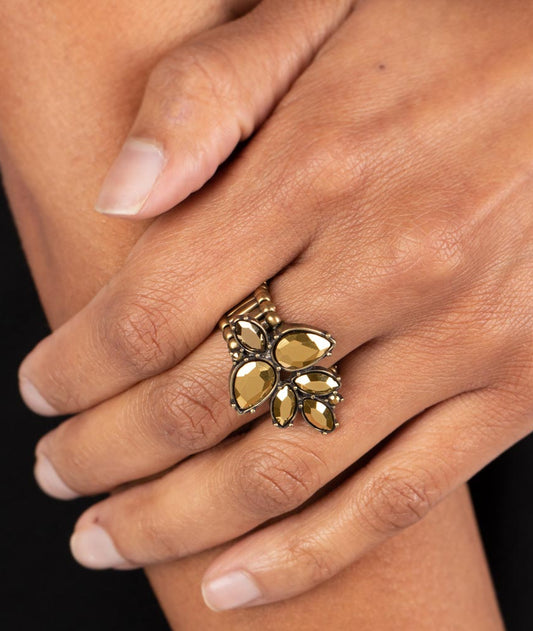 Ice-Cold Couture Brass Ring