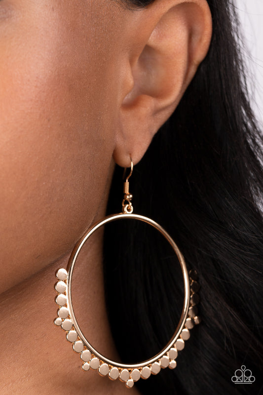 Ultra Untamable Gold Earrings Paparazzi