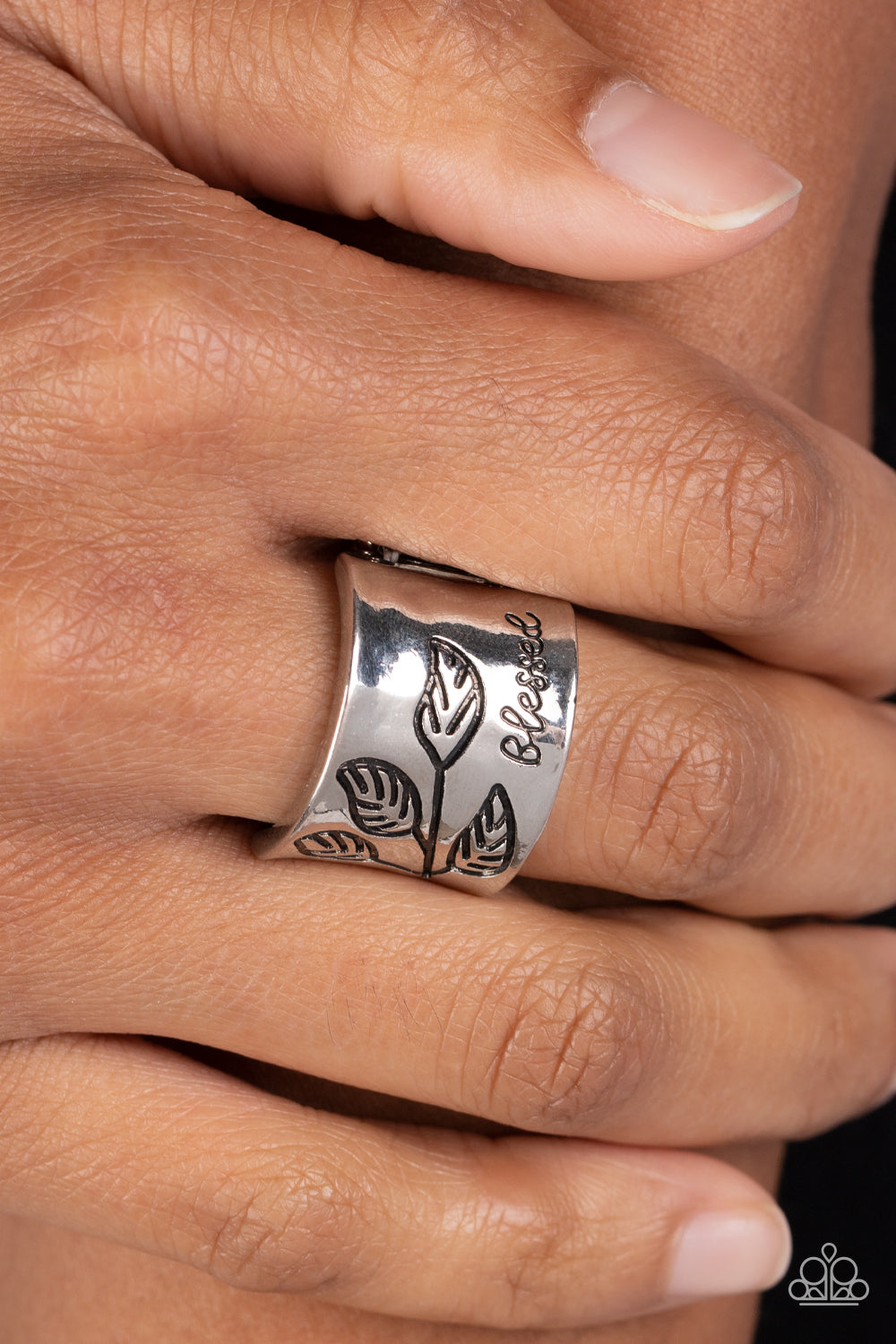 Blessed with Bling Silver Ring