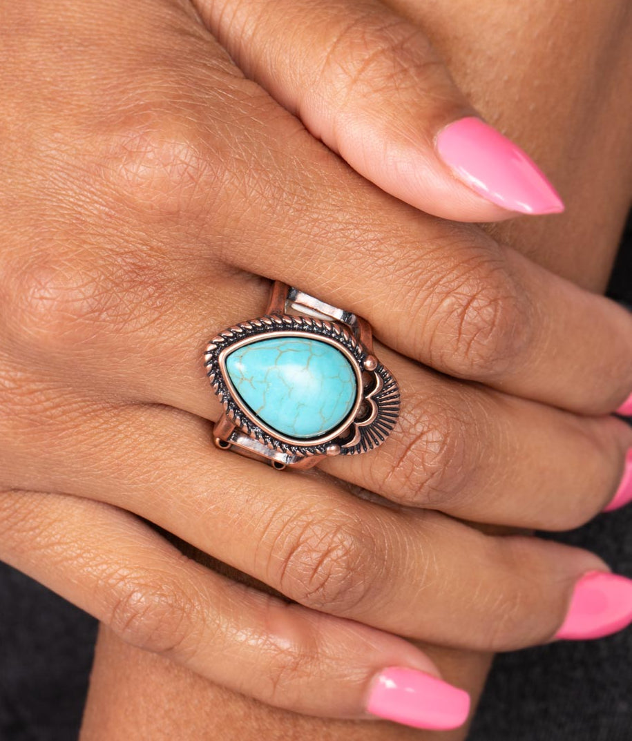 Rural Rapids Copper Ring