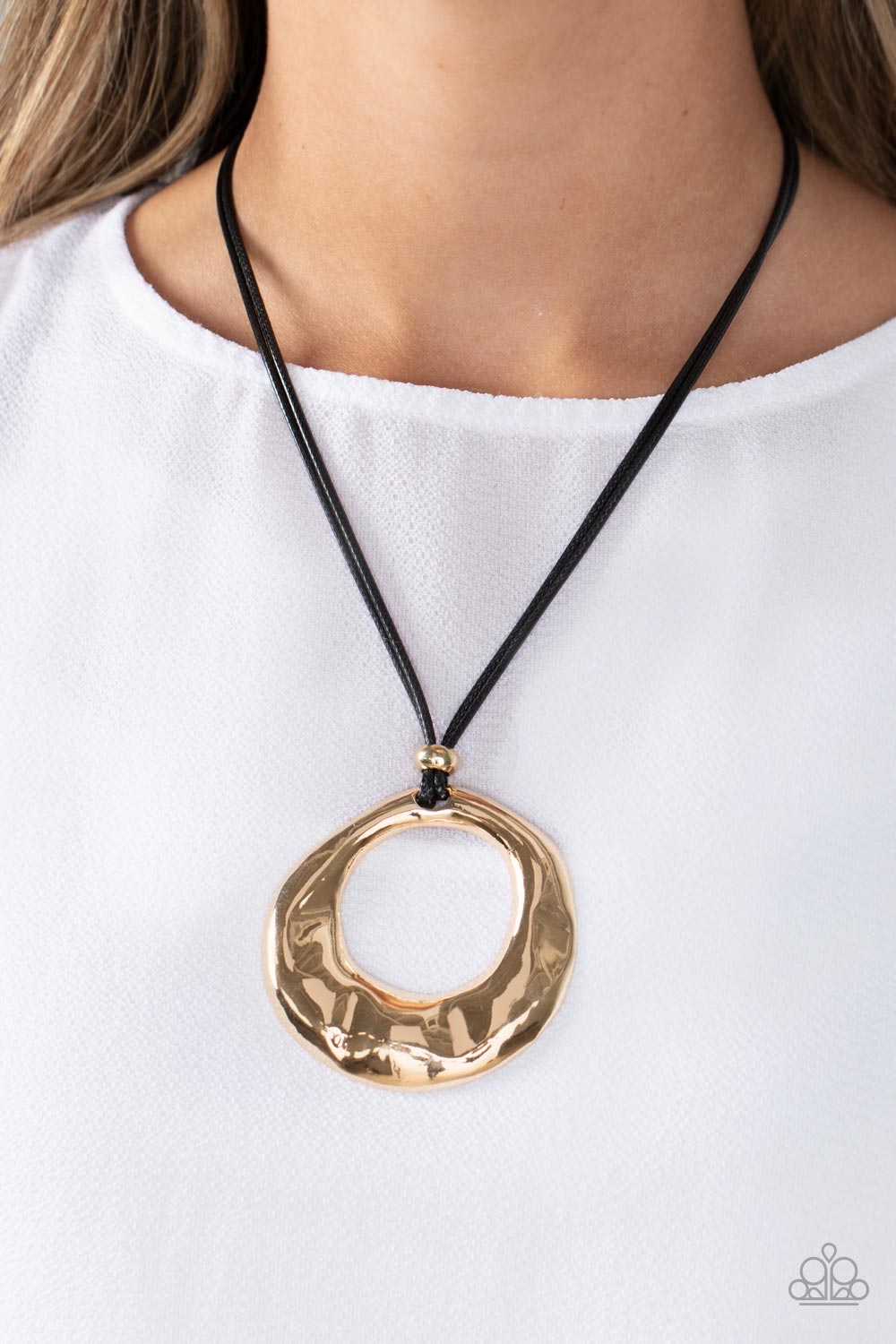 Tectonic Treasure Gold Necklace