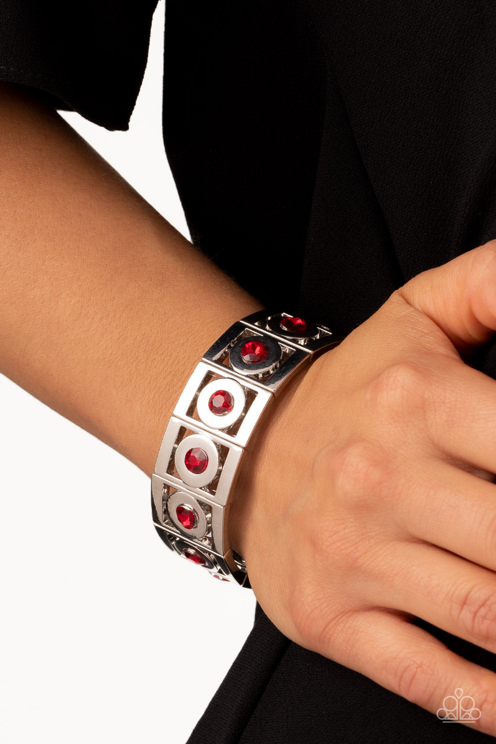 Stretch of Drama Red Bracelet