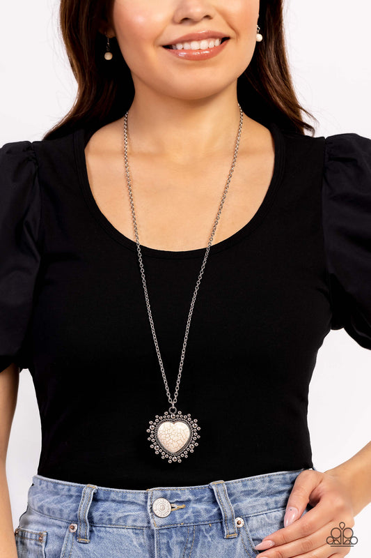 Southwestern Sentiment White Necklace