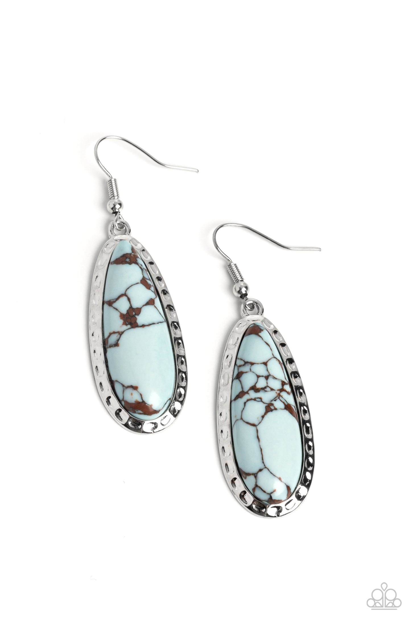 TEARDROP-Dead Dynasty Blue Earrings Paparazzi