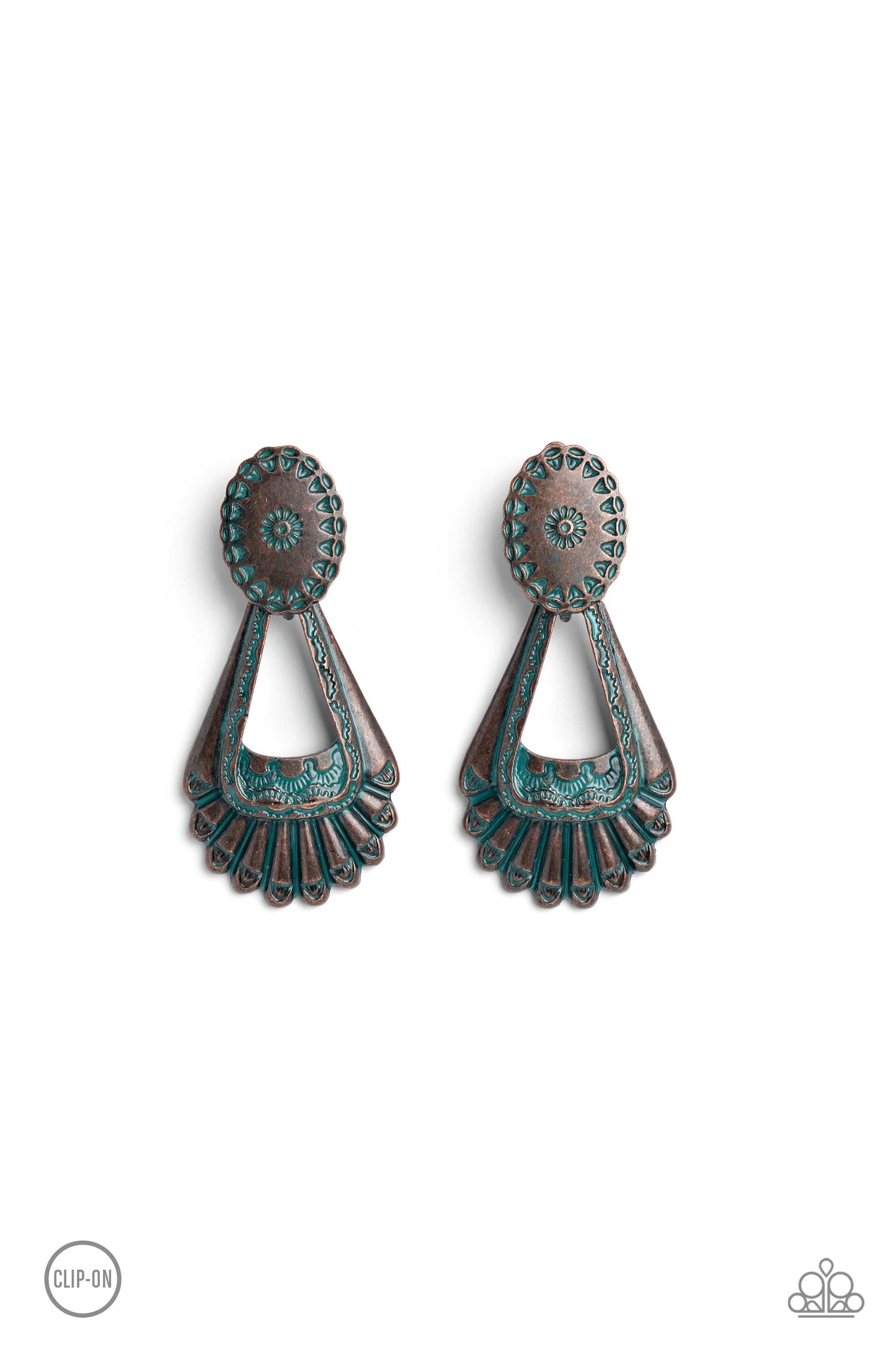 Casablanca Chandeliers Brass Clip-On Earrings