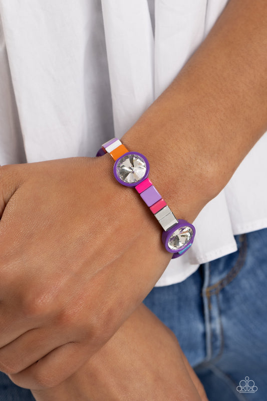 Multicolored Madness Purple Bracelet