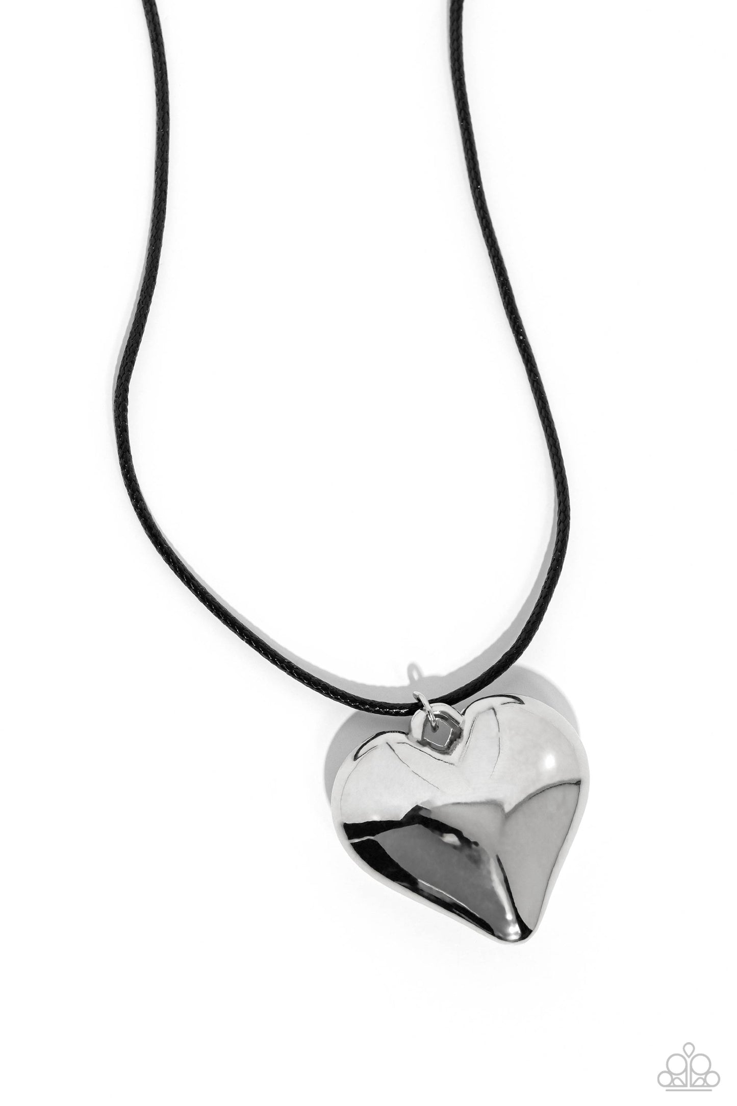 CORDED Love Black Necklace Paparazzi