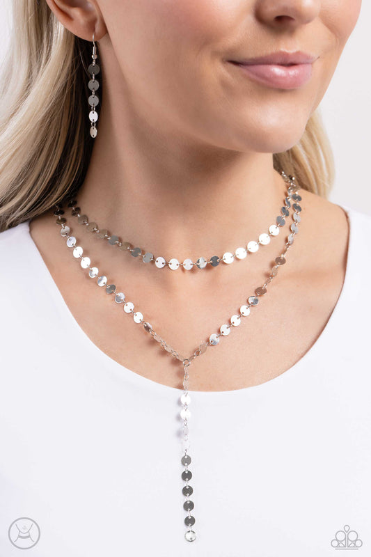 Reeling in Radiance Silver Necklace