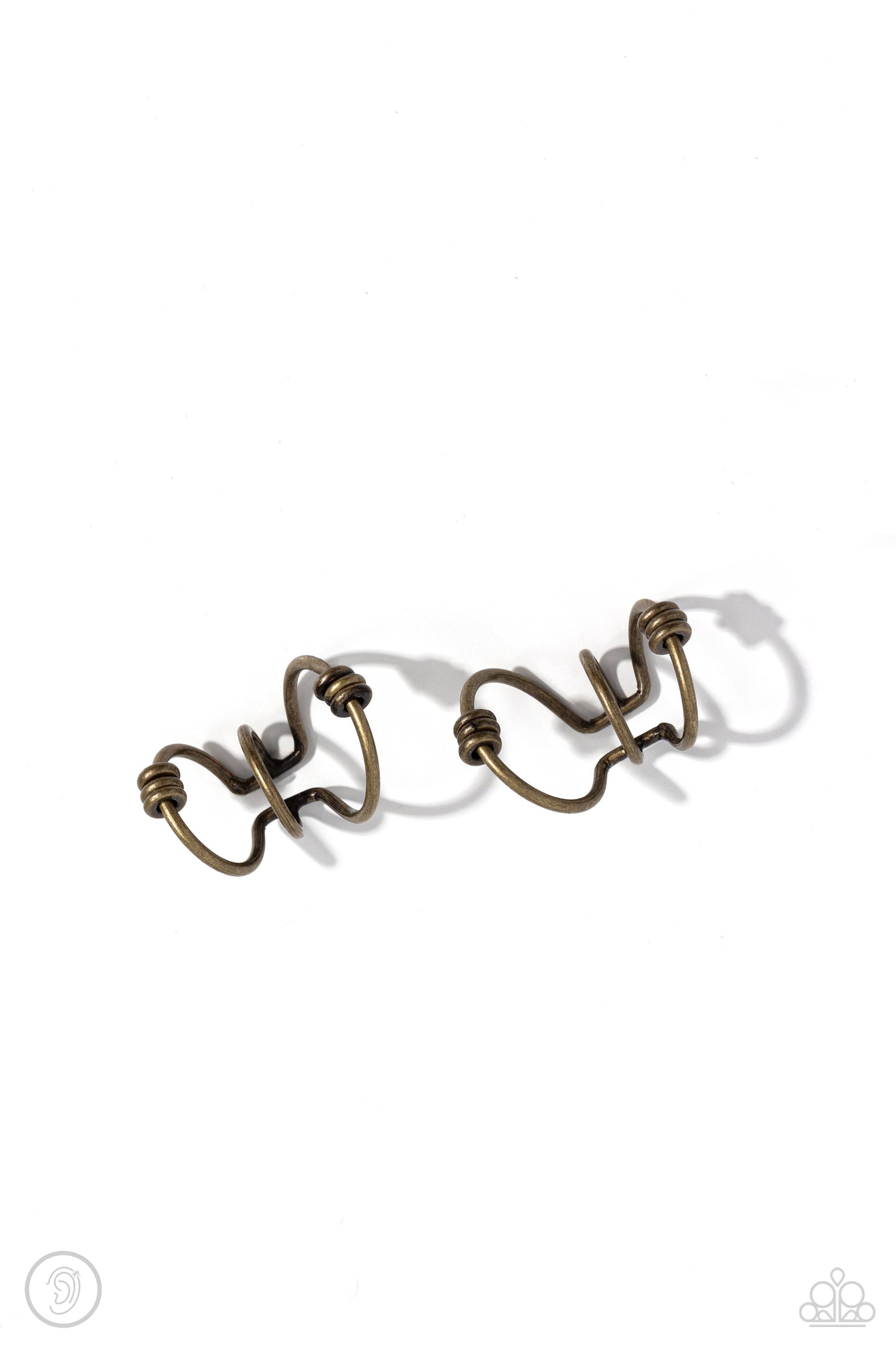 Mobile Maven Brass Ear Cuff Earrings