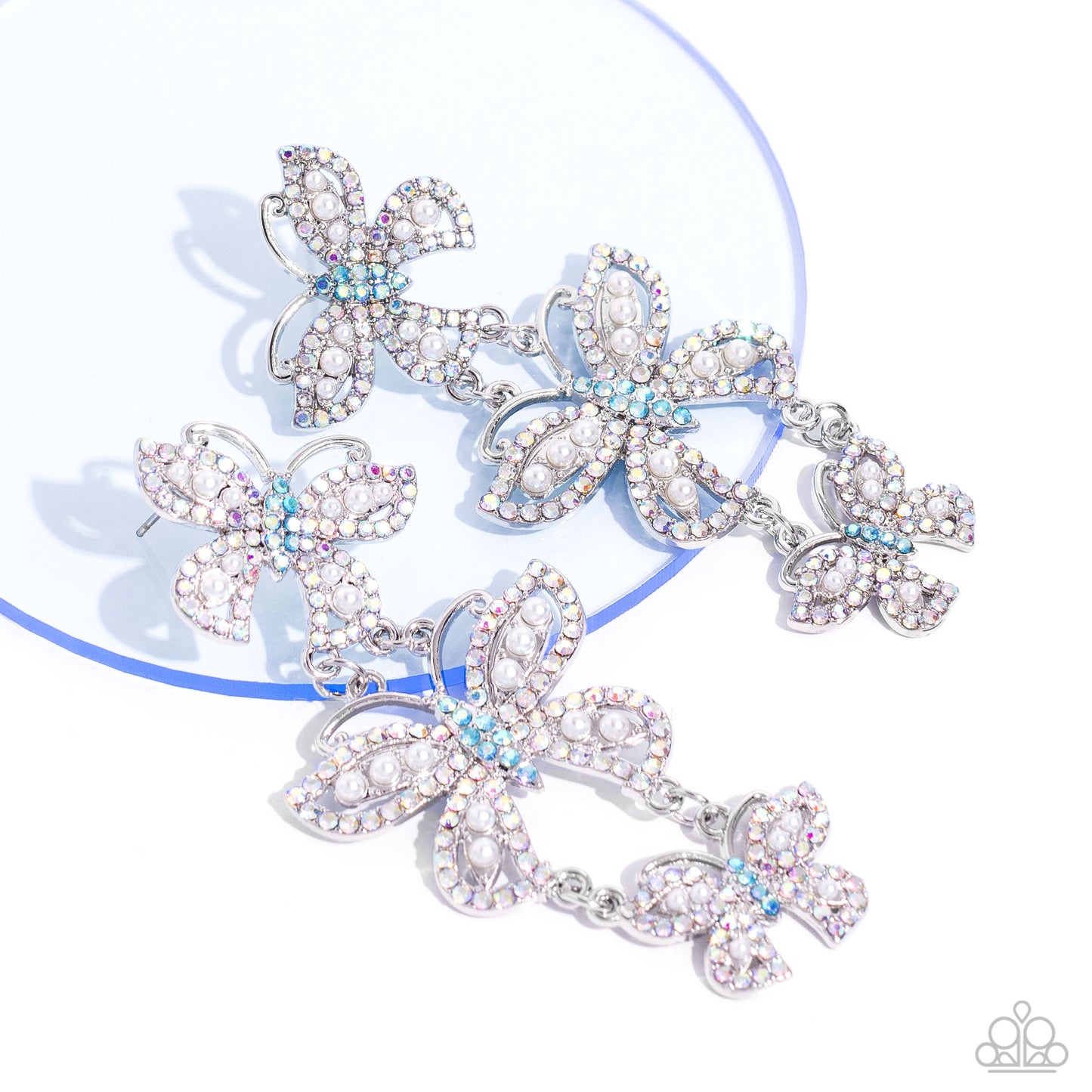 Fluttering Finale Multi Post Earrings Paparazzi