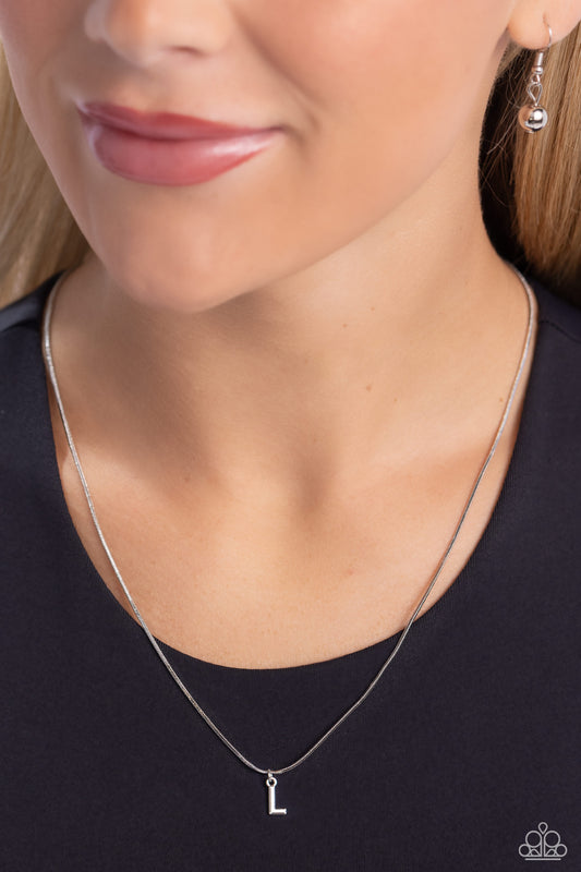Seize the Initial Silver * L * Necklace
