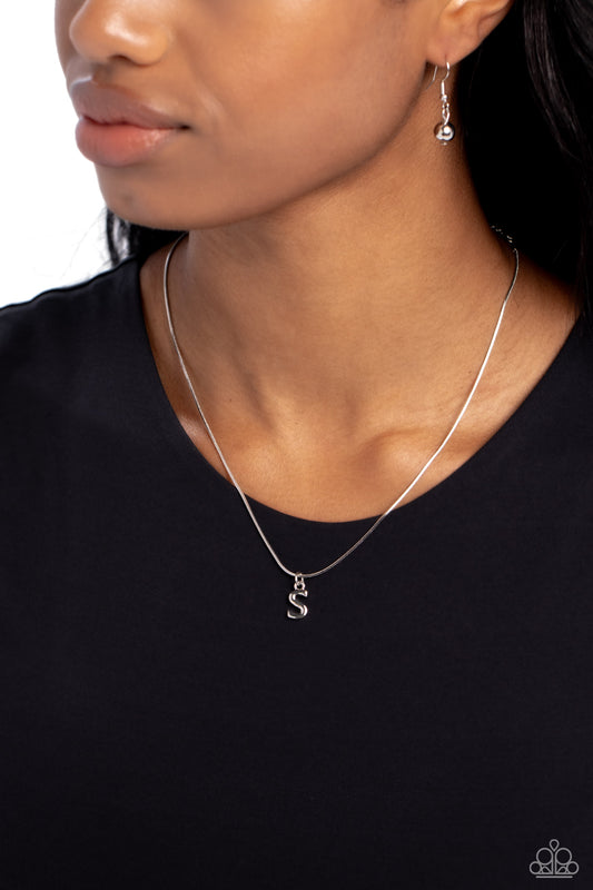 Seize the Initial Silver * S * Necklace