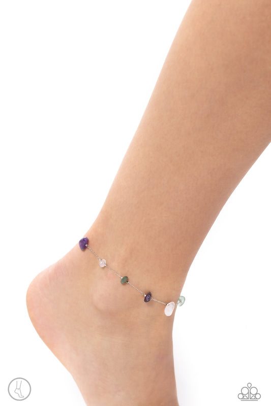 Gemstone Grace Green Ankle Bracelet
