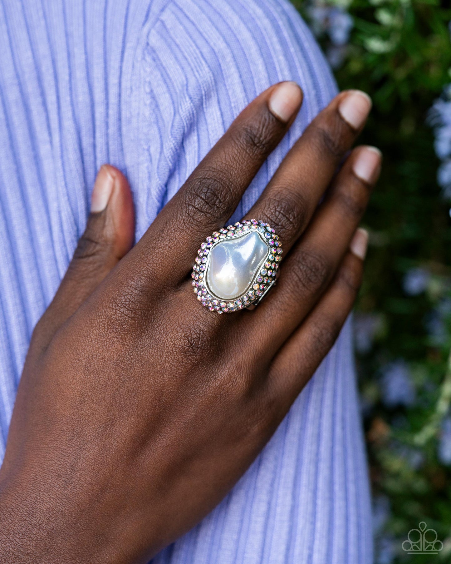 Opulent Ocean White Ring
