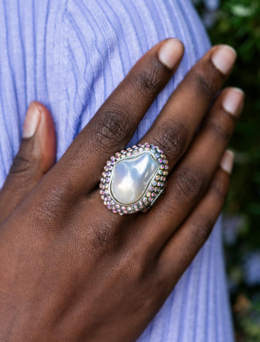 Opulent Ocean White Ring