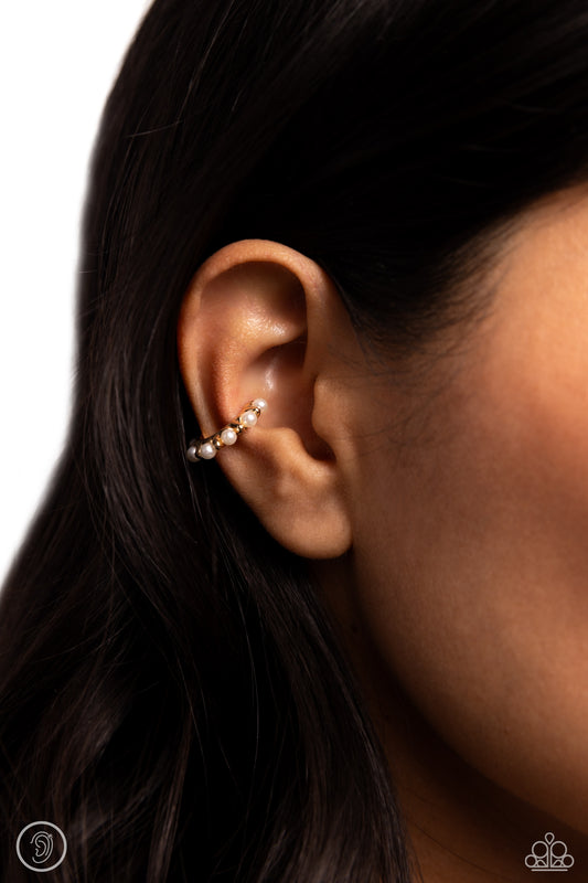 Bubbly Basic Gold Ear Cuff Earrings