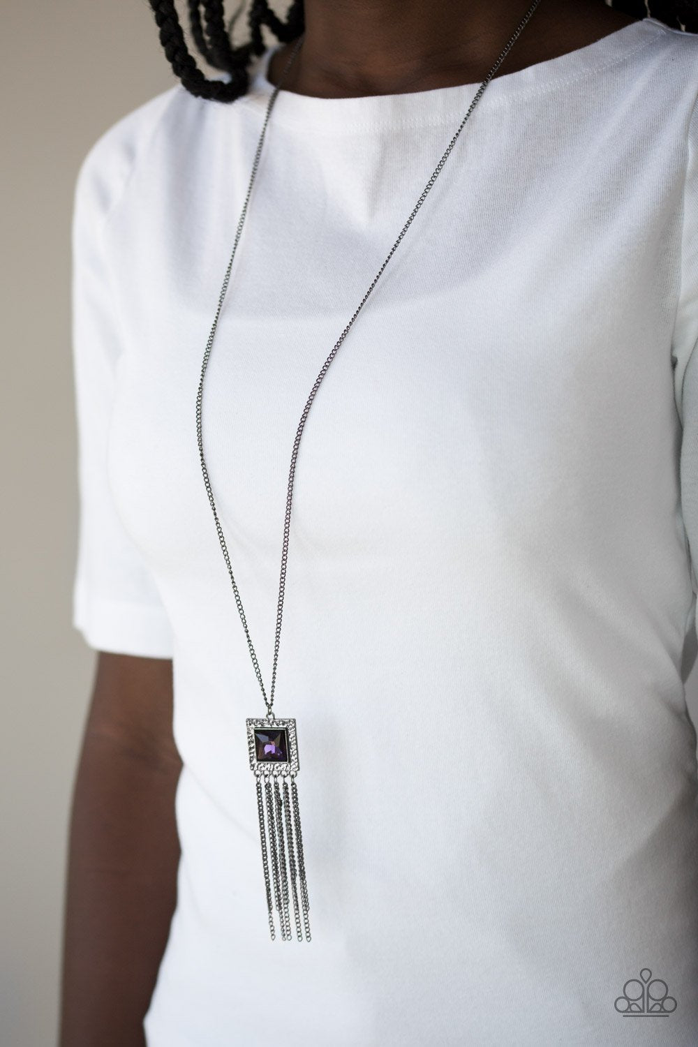 Shimmer Sensei Purple Necklace Paparazzi