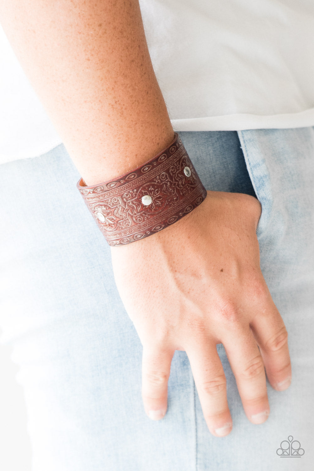 Boots and Broncos Brown Bracelet - Daria's Blings N Things